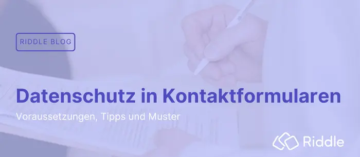 Datenschutz in Kontaktformularen