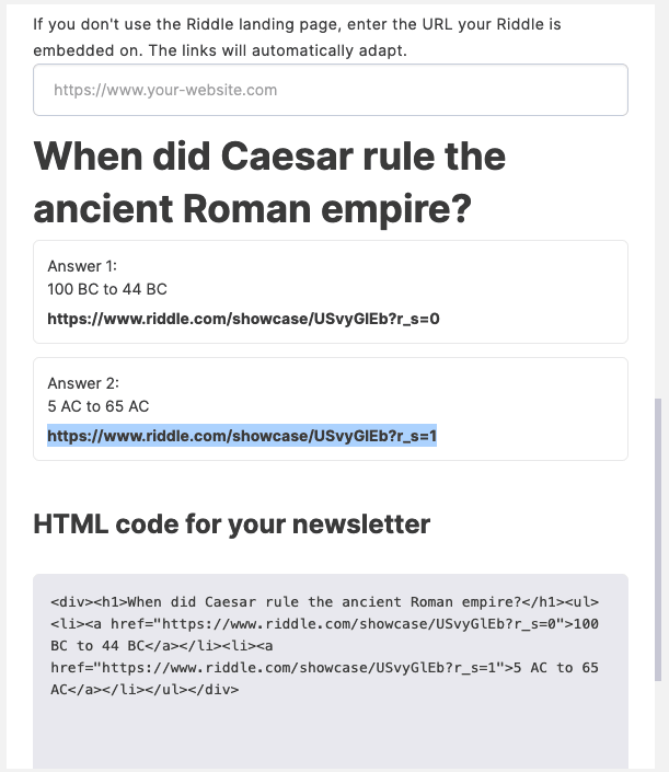 Submit Riddle answers via DataLayer from WhatsApp