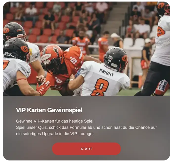 American Football Beispielquiz Saarland Hurricanes