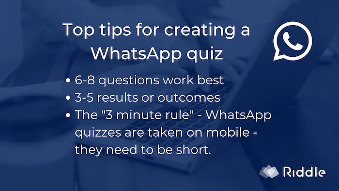 Top Tips wie man ein WhatsApp Quiz erstellt.
